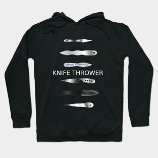 Knife Thrower Throwing Knife Assortment Hoodie